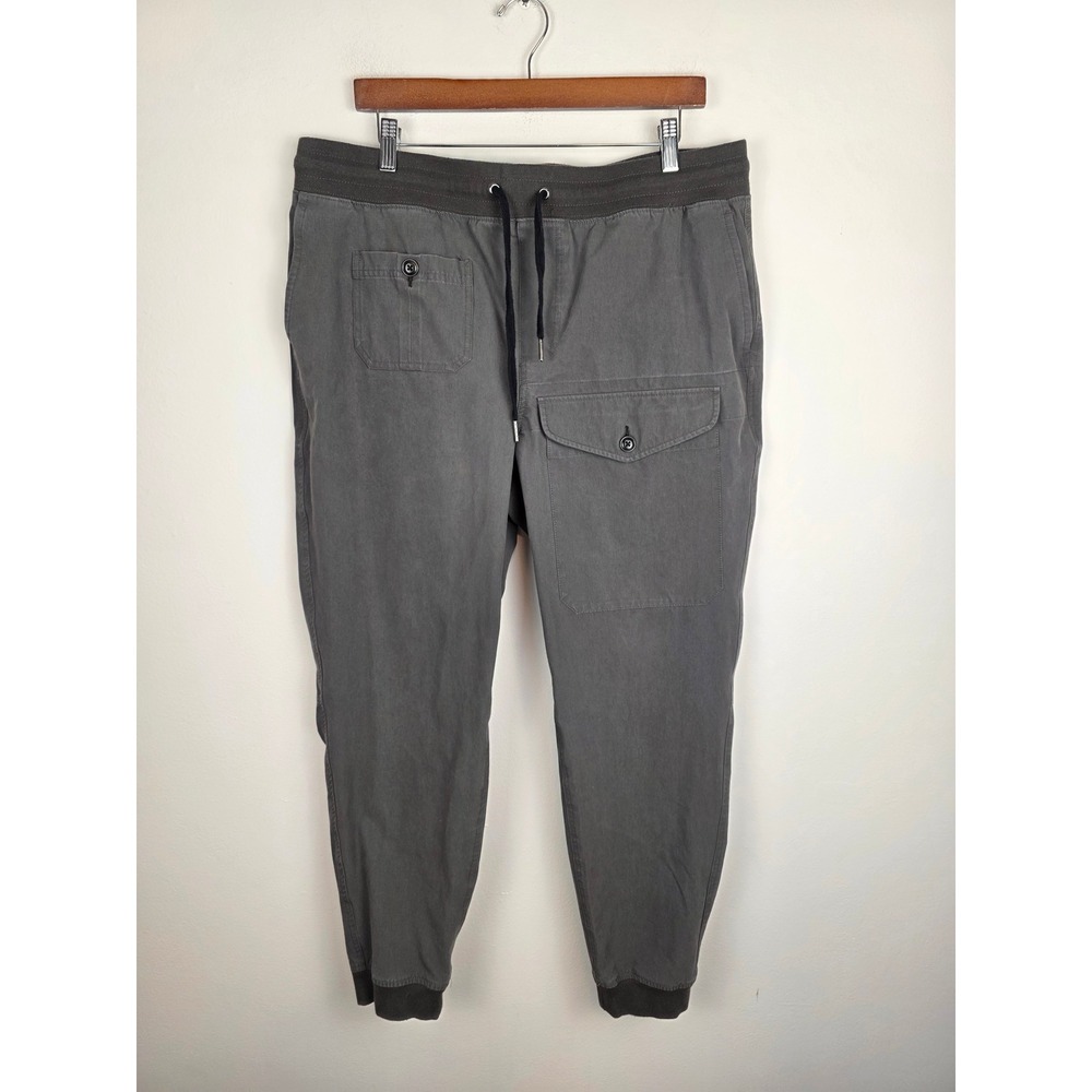 Fieldworth Pace Mens XL‎ Jogger Pants Charcoal Gray Cargo Utility Tapered Cotton